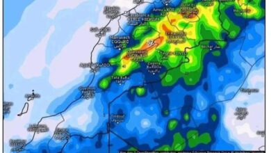 توقعات بهطول أمطار غزيرة