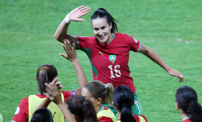 لبؤات الأطلس المغربيات خلال مباراة بكأس أمم إفريقيا للسيدات 2026